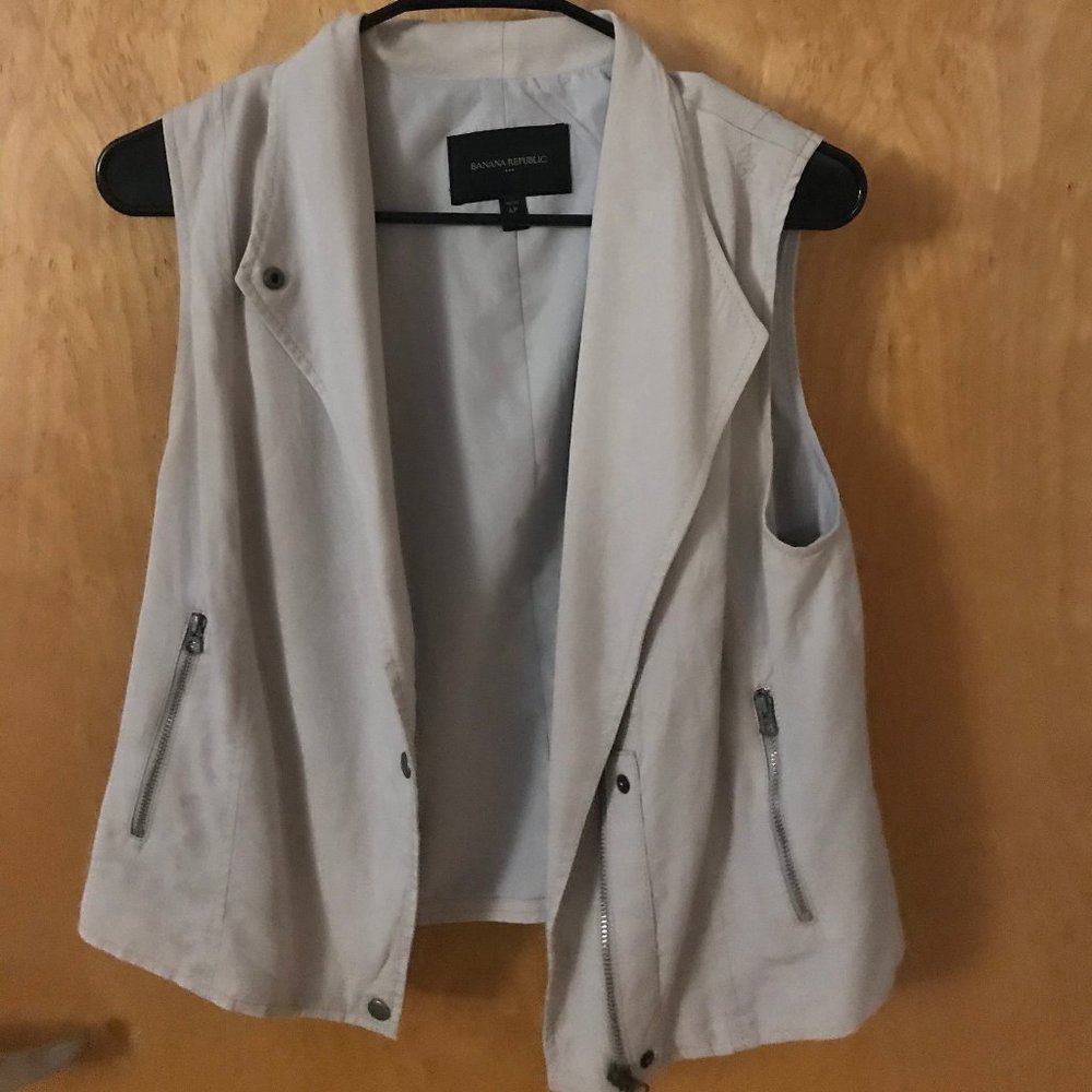 banana republic moto vest